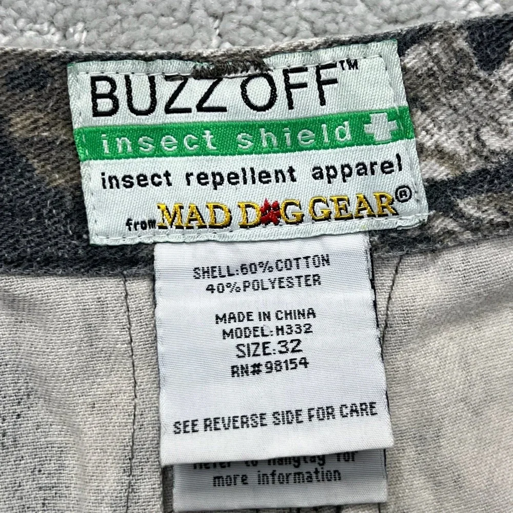 Mad Dog Gear Cargo Pants Mens 32 Brown Camo Buzz Off Outdoor Gorpcore‎ Skate Y2k
